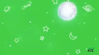 Green screen effect of moon //night effect with green screen effect //