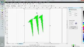 Cvičení pro Corel Draw - logo Monster