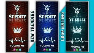 Full screen status logo editing in Pixellab || New stylish logo editing || Pixellab logo editing