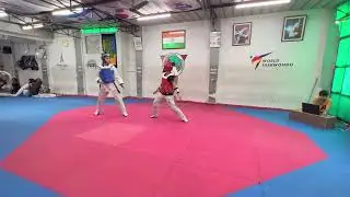 Team tokas fight training  Lalita blue and Komal red