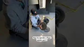 Learn to operate a floor sander part 1 with Surface It #epoxyfloor #flooring #sandingmachine #epoxy