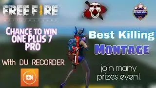 Best Killing Montage || Chance To Win One plus 7 Pro||#DURecorderCrazyFreeFireShooter #India