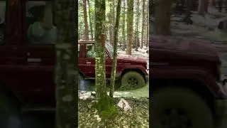 Land Cruiser 70 Series vs Muddy Puddle #shorts#viral#toyota#automobile #fyp #youtubeshorts #offroad