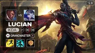 Lucian vs Ashe ADC - KR Grandmaster - Patch 12.8 Season 12