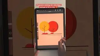 Easy flat illustration tutorial for beginners #procreate