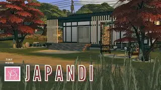 japandi tiny home // the sims 4 speed build