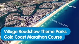 2022 Village Roadshow Theme Parks Gold Coast Marathon Course