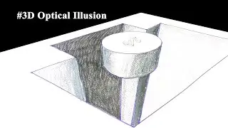 3D TRICK ART ON PAPER | rAm Arts | Optical illusion