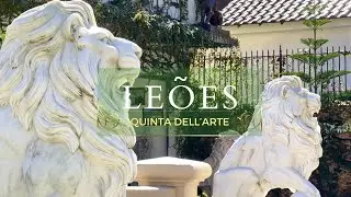 Leão de Mármore para compor o seu paisagismo e decoração. Encontre aqui na Quinta Dellarte.