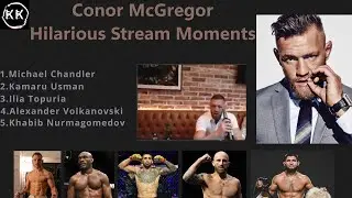 Conor McGregor ROASTS UFC Fighters in Hilarious Stream Moments!