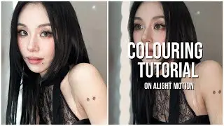 Aesthetic and Retro colouring tutorial on Alight Motion (+free link)