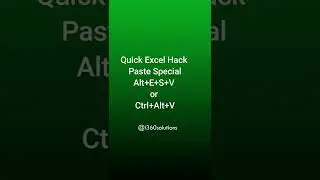 Find New Shortcut key for paste special in 