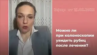 Можно ли при колоноскопии увидеть рубец после лечения?