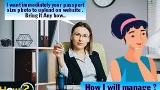 Passport size photo in 1 minute at home #passportphoto  #photo #How2du #viralvideo #viral