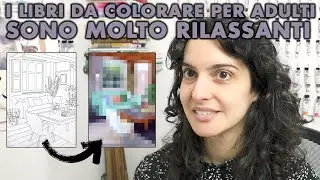 DIPINGO su un LIBRO DA COLORARE per adulti