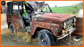 How to Restore Old Jeep UAZ 469 Engine #restoration #oldrestoration