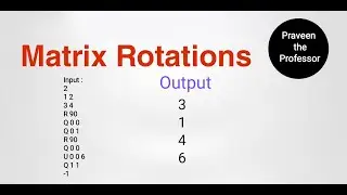 matrix rotations | matrix rotations in python |