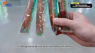 Gh480yl Multi lane Flavors ice Lolly Packing Machine，Double Material Double Flavor