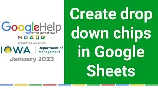 Create drop down chips in Google Sheets