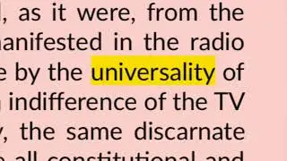 UNIVERSALITY OF INDIFFERENCE