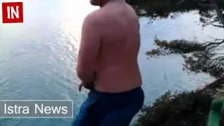 Sniježno kupanje u Puli (Verudela)