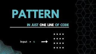 Rectangle Pattern | One Line Code | Python | 2022 | #pattern #python #oneliner