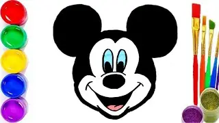 Bolalar uchun Miki Maus rasm chizish Mickey Mouse drawing for kids