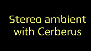 Stereo ambient with Nux Cerberus - portable stereo analog pedalboard!