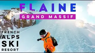 SNOWBOARDING IN FLAINE (Grand Massif France) | Off-piste and Backcountry