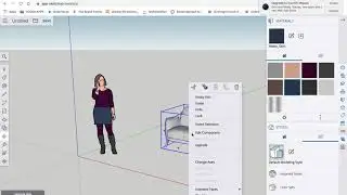 Sketchup WEB Version How to import from 3D warehouse and change colour of objects