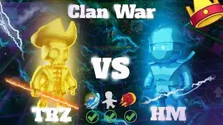 HM VS TRZ | STUMBLE GUYS CLAN WAR | INTENSE WAR | #clanwars #stumbleguys #hmalone.