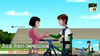Ben 10  Julie First Meet In Alien Force || Ben Omniverse #shorts