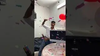 100k Celebration 🎉 Video Comes Tomorrow😁#celebration #100k #viralshorts