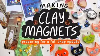 ★ Making Clay Magnets for a Fall Shop Update + Reviewing Grabie Acrylic Markers 🍂🍁