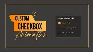 CSS Custom Checkbox Animation | 3D Flip Effect with HTML CSS | No JavaScript