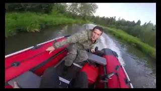 Первый спуск лодки на воду в 2019 году.