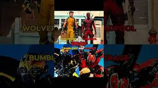 Deadpool and Wolverine VS Bumblebee and Mirage #transformers #deadpool #shorts #vs #bumblebee