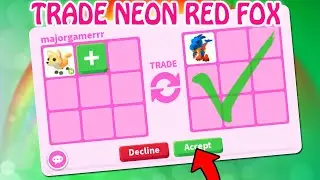 WHAT PEOPLE TRADE FOR NEON RED FOX IN ADOPT ME 🦊 Roblox Adopt Me Trading