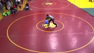 Isaac wrestling at Sectionals (Novice) 2016. Match 3