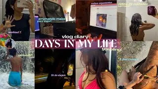 vlog! 🌟 | notion, arrumando malas, viajando, cuidados com cabelo, comprinhas, cachoeira e mais..