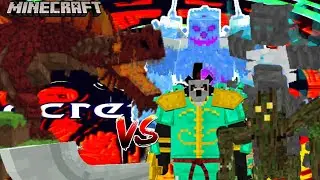 The Satirimus VS Darkage Bizarre Bosses (Minecraft Mob Battle)