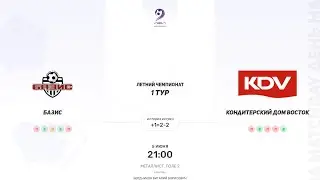 Базис × Кондитерский Дом Восток. Первая лига. Летний Чемпионат