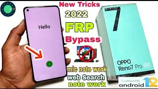 Oppo Reno 7 Pro 5g FRP Bypass | New Solution 2022 | Oppo (CPH2293) Google Account Bypass Without Pc