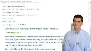 Calculus in Mathematica 3.1.1 Formulating the Derivative
