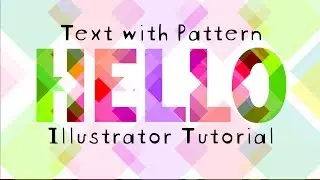 Patterned text with Clipping Mask