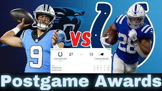 Carolina Panthers vs Indianapolis Colts Postgame Awards | NFL Week 9, 2023