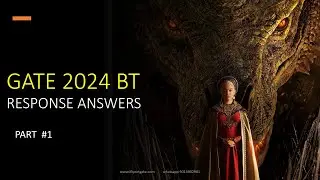 GATE 2024 BT RESPONSE ANSWERS part1