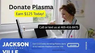 plasma referral bonus Jacksonville Florida?  Did You know that You can earn 125 donating plasma