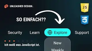 Fancy Menü einfach mit CSS und JavaScript bauen. [DE/Tutorial]