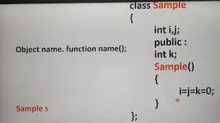 Introduction to constructors in C++, Part 7, in Tamil, Chapter 14, Unit 4, A. Jaya Mabel Rani/AP.